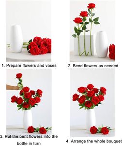 Fleur de pivoine réaliste de haute qualité, toucher hydratant, pour mariage, fête des mères, Saint-Valentin, décoration artisanale, rouge, vente en gros - Product Image 3