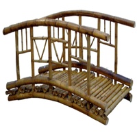 Pont de jardin en bambou chinois ancien fantastique, pont de marche de haute qualité, jaune naturel, écologique, résistant aux rongeurs, 200x70x100CM
