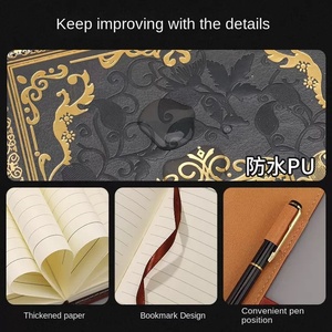 Libreta de Contraseñas con Cierre, Diseño Creativo, Cosida con Hilo de Cuero, para Oficina y Negocios - Product Image 3