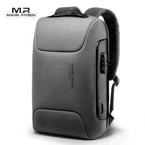 Mark Ryden wholesale newest stylish men travel laptop backpack school bags with USB charging port MR9116