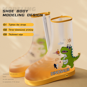 Nouveau design couvre-chaussures <span class=keywords><strong>de</strong></span> <span class=keywords><strong>pluie</strong></span> unisexes souples et respirants personnalisés, antidérapants, imperméables et résistants, <span class=keywords><strong>bottes</strong></span> <span class=keywords><strong>de</strong></span> <span class=keywords><strong>pluie</strong></span> pour enfants - Product Image 3