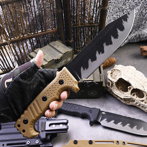 Cuchillo Bowie ML M8 de Hoja Recta para Bricolaje, Camping y Actividades al Aire Libre, con Mango de Plástico y Acero Inoxidable, Grosor de 3.9mm, Corte OEM - Product Image 3