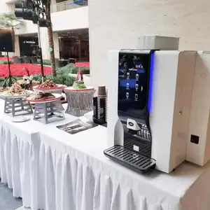 Máquina Expendedora de café con pantalla táctil, dispositivo que puede recibir billetes