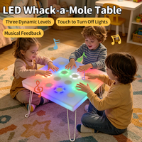 Table de jeu musicale LED Speed Challenge pour enfants, 16 lumières RGB, jouet d'entraînement de réaction pour garçons et filles de 3 à 8 ans