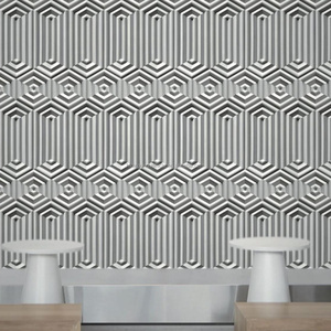 Tuiles en béton UHPC pour la décoration murale intérieure et extérieure des bureaux, des magasins et des maisons, designs 3D, dimensions 100*300*20mm, écologiques. - Product Image 6