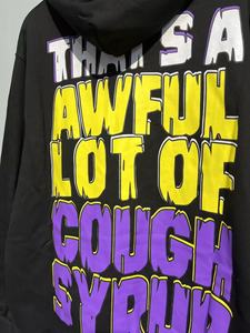 Sudaderas con Capucha de Algodón Grueso de Alta Calidad con Estampado 'THAT'S A AWFUL LOT OF COUGH SYRUP', Sudaderas con Capucha Extra Grandes Personalizadas para Hombre - Product Image 4