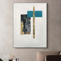 Peinture à l'huile peinte à la main sur toile, art mural moderne abstrait, cadre photo Funia, peintures originales
