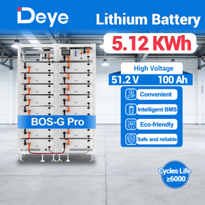 Bateria Deye BOS-G Pro 5.12kWh de Alta Tensão LFP para Comércio com Troca de Tarifa de Eletricidade Pico-Máxima (Peak-Valley) ESS - Product Image 1
