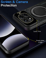 Casing ponsel multifungsi, pelindung telepon genggam tahan guncangan untuk Redmi 15C 14C 15 A5 Note 14 Pro Plus Xiaomi 17 Pro Max Poco M7 F7 TPU PC
