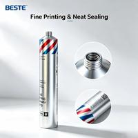 Tube de teinture pour cheveux en aluminium pur à 99,7 % imprimé sur mesure, 75-200 ml |   Revêtement époxy laqué intérieur |   Buse fermée |   Coloration capillaire professionnelle OEM