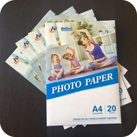 Papier Photo Jet d'Encre Brillant de Haute Qualité A3 A4, 115g 135g 180g 200g 230g, en Gros Usine pour Imprimantes Jet d'Encre