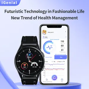 Reloj inteligente para android e ios, reloj de pulsera con Monitor de ritmo cardíaco, presión arterial y oxígeno en la sangre las 24h