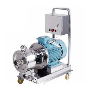 Sanitaire en acier inoxydable 304 316L homogénéisateur à haut cisaillement pompe mélangeuse émulsifiant à un étage homogénéisation <span class=keywords><strong>avec</strong></span> trémie - Product Image 5