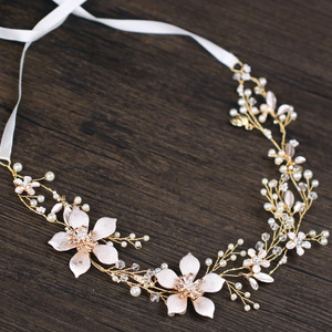 Diadème de mariée romantique et élégant, bandeaux pour femmes - Product Image 2