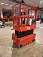 Mini Plataforma Elevadora de Tijera Móvil, Plataforma Hidráulica Eléctrica Portátil
