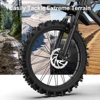 Vélo électrique à pneus larges de 17 pouces, modèle QMwheel V20 Cross 250W, frein hydraulique, vélo de montagne électrique QM, vélo tout-terrain, STOCK UE