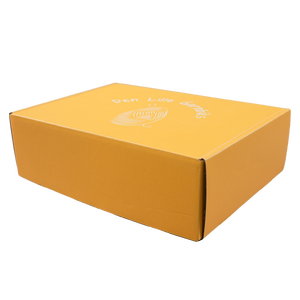 Benutzer definiertes Logo Gelbe Wellpappe Mailer Boxen Personal isiertes Design Wellpappe Kosmetik verpackung Box für Geschenk - Product Image 2