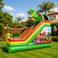Toboggan aquatique gonflable géant en forme de requin, toboggan gonflable commercial extérieur avec piscine pour la location de fêtes et d'événements