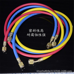 Manguera de Carga de Refrigerante R410A de 10m, Roja, Amarilla y Azul, de PVC Flexible, para Sistemas de Aire Acondicionado Inverter y HVAC - Product Image 3
