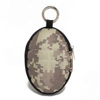 Échantillon gratuit étui à clés de voiture haute capacité Grenade forme fermeture éclair à main porte-monnaie pochette sac crochet en métal fermeture éclair porte-clés pochette avec