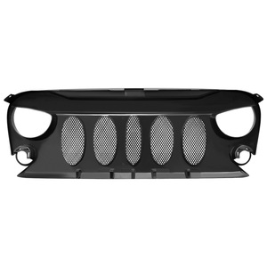 Nouvelle calandre avant style démon noir mat en plastique ABS pour Wrangler JK JKU 2007-2018, accessoires de remplacement extérieurs pour la route - Product Image 6