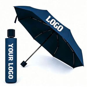 One Dollar Cheap Custom Business Advertising Promo Gift 3 <b>Fold</b> Wholesale Popular Manual Umbrella With Logo - Product Image 1