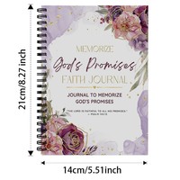 Journal de prière A5, reliure portable, compagnon spirituel, design compact pour écrire des prières et des actes de gratitude