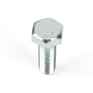 בורג משושה עם הברגה מלאה, פלדת פחמן DIN 933 דרגה 8.8, ציפוי אבץ כחול-לבן - Product Image 2