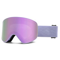 Lunettes de protection UV400 personnalisées Lunettes de ski Snowboard Lunettes OEM anti-buée Lunettes de ski Lentille de lunettes de ski