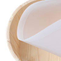 Cubo de sauna moderno de madera maciza con ventanas de travesaño para accesorios de sala de vapor post-sauna