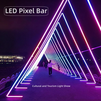 Tubo LED DMX Madrix Slim Line, Luz Lineal LED DMX, Túnel de Tiempo LED, Barra LED RGB DMX, Tubo de Luz