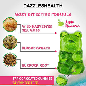 शाकाहारी कार्बनिक जंगली बैंगनी समुद्र के मॉस वजन घटाने विटामिन त्वचा देखभाल गुम्मीज पूरक - Product Image 5