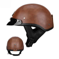 Casque demi-face unisexe à double visière réglable, une seule pièce, pour la protection de la tête sur scooter électrique et moto, idéal pour la conduite estivale