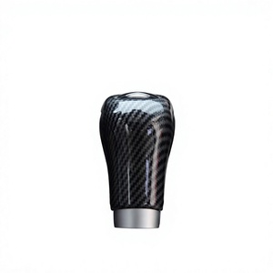 Pommeau de levier de vitesse pour Mercedes-Benz, en fibre de carbone texturée, matériau ABS léger, modification intérieure - Product Image 3