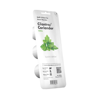 Cliquez sur cultiver des gousses de plantes de jardin de luxe modernes paquet de 3 coriandre/coriandre numérique électronique bureau en plastique jardinière cuisine bureau