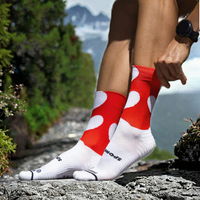 Chaussettes de compression de sport personnalisées pour l'automne - Chaussettes de performance respirantes, évacuant l'humidité, écologiques pour hommes et femmes