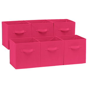 Closet Organizers Storage Box Fabric Storage Bins Foldable Cube Baskets For Books