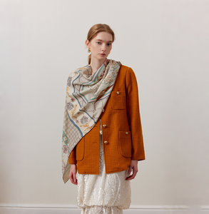 2026 New Silk <strong>Wool</strong> Square Scarf <strong>Shawl</strong> Headscarf Fashion Scarf Silk <strong>Wool</strong> Shaw - Product Image 4