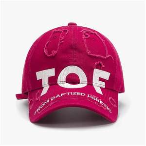 Casquette de baseball personnalisable avec noms, promotionnelle, protection solaire, design personnalisé, casquette vierge à bord côtelé - Product Image 1