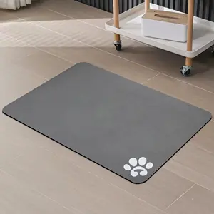 Pet Feeding Mat Machine Washable Dog Food Mat For Food Use Rubber Non Slip Absorbent Mat To Make Your Needs RTS