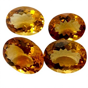 Citrine Jaune Naturelle de Haute Qualité, Coupe Ovale, Pierre Semi-Précieuse, Premier Choix pour la Fabrication de Bijoux (Bagues, Boucles d'Oreilles), Prix de Gros - Product Image 1