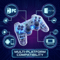 Manette de jeu sans fil rétro portable Bluetooth à effet Hall, contrôleur de jeu vidéo pour PC