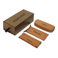 Ensemble d'emballage pour lunettes de soleil et lunettes de vue XUZE, étuis en carton, pochette en microfibre, logo personnalisé disponible - Boîte cadeau design