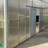 Kit de serre en panneaux de polycarbonate isolés, feuilles de plastique PC renforcées, ensemble complet de serre pour la plantation commerciale