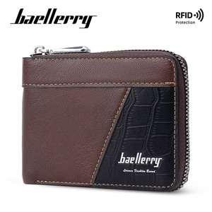 กระเป๋าสตางค์ผู้ชายแบบสั้นแบรนด์ Baellerry สีดำ ซิปอเนกประสงค์ ใช้ได้ทุกวัน - Product Image 5