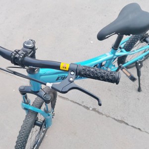 Levier de frein de vélo pour enfants, frein à ligne pour vélo de montagne, antidérapant, noir, corps en aluminium forgé à 2 doigts - Product Image 1