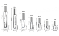 Flacon de parfum carré en verre avec bouchon métallique, pulvérisateur à pompe, sérigraphie colorée, 5ml/10ml/15ml, diffuseur à bâtonnets