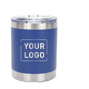 Gobelet isotherme à double paroi en acier inoxydable de 10 oz avec logo personnalisé, revêtement en poudre, pour les cadeaux d'affaires - Product Image 1