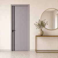 Porte intérieure en alliage d'aluminium sur mesure, sans peinture, facile à nettoyer, pour dortoir, salle blanche, balcon, hôpital