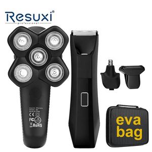 Nuevo <span class=keywords><strong>cortador</strong></span> <span class=keywords><strong>de</strong></span> cerámica Resuxi 802, Afeitadora eléctrica <span class=keywords><strong>de</strong></span> parte privada púbica para la ingle, recortadora <span class=keywords><strong>de</strong></span> pelo corporal impermeable para hombres, juego <span class=keywords><strong>de</strong></span> afeitadora magnética - Product Image 1